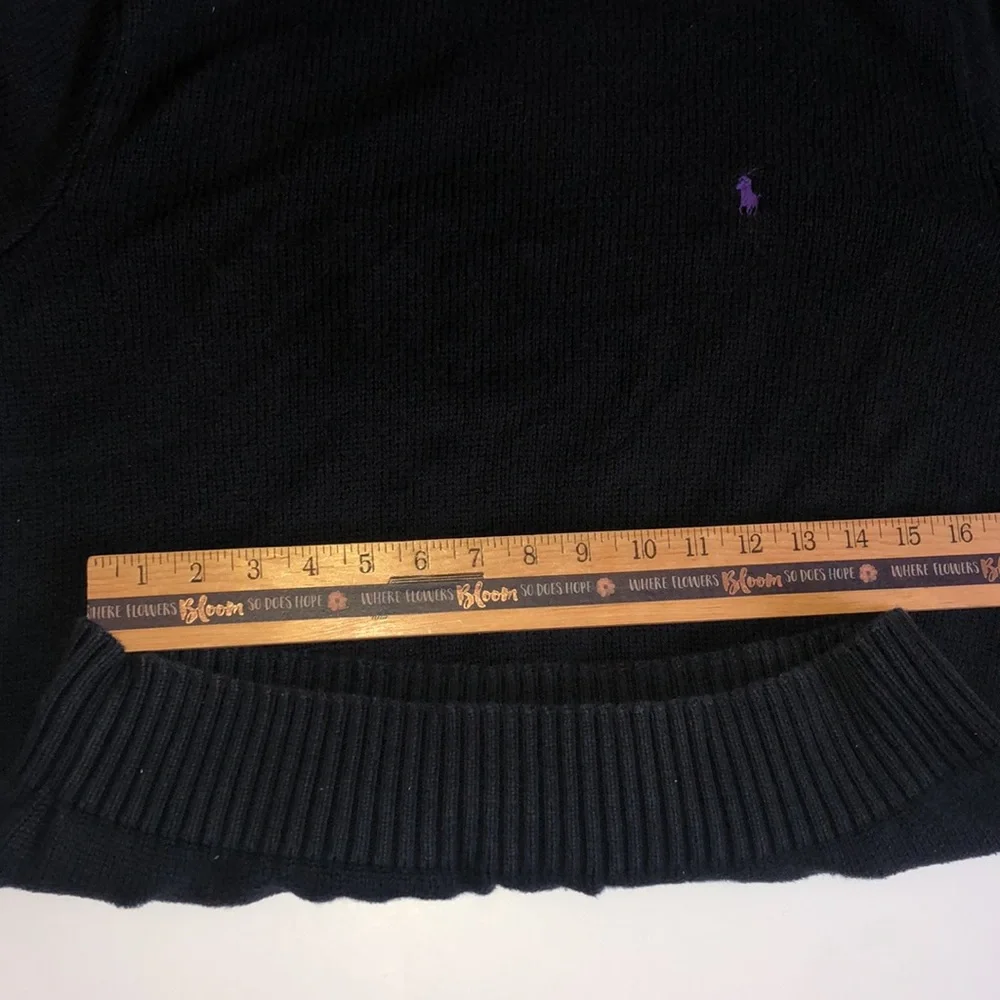 Polo Ralph Lauren Black Crewneck Sweater XL Ralph Lauren Cotton Basic Sweater